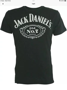Jack Daniels Men's Black T-shirt old No.7 Brand Medium - Picture 1 of 4