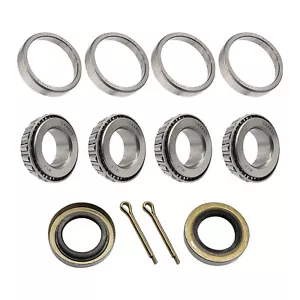 2 Set Front Axle Wheel Hub Bearings & Seal For EZGO TXT Golf Cart G&E 1976 UP - Picture 1 of 2