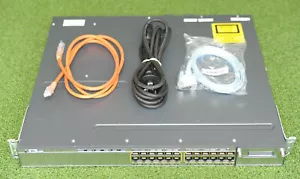 Cisco WS-C3750X-24P-E 24-Port GigE PoE Stackable w/ Racks + 1x C3KX-PWR-715WAC - Picture 1 of 3