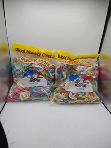 Two 16oz Wool Novelty Company Cotton Blend Weaving Loops Crocheting Hooking NEW - Picture 1 of 5