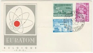 FDC Bélgica 1961, La cooperación Euratom - Imagen 1 de 2