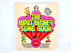 The Walt Disney Song Book Hardback 1974 Piano Voce Foglio Musica Colore Arte Oro - Foto 1 di 4