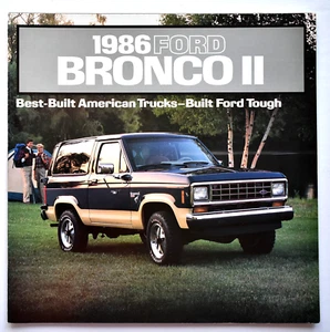1986 FORD BRONCO II SALES BROCHURE ~ 11" X 11" ~ 24 PAGES - Picture 1 of 11