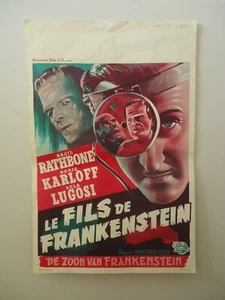 SON OF FRANKENSTEIN/LE FILS DE FRANKENSTEIN/BORIS KARLOFF/FR2F/affiche belge - Picture 1 of 1