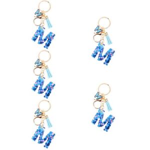  5 Count Bling Purse Charm Key Chain for Women Women's Pendant Crystal