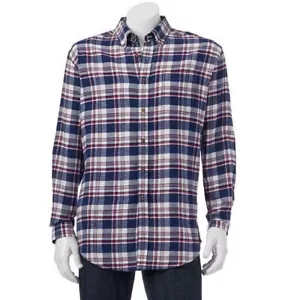 NWT MENS 4XB Big & Tall Croft & Barrow Plaid Flannel ButtonDown Shirt 1000000738 - Picture 1 of 1