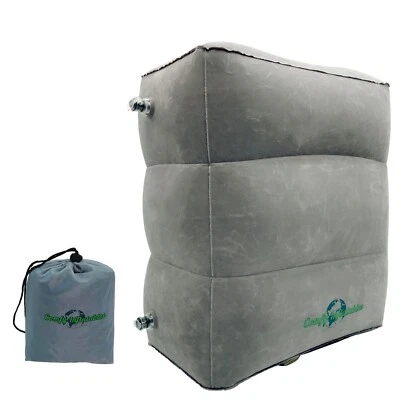 脚凳 腿枕 可调式 充气 旅行 野营 必备 灰色 全新 — 第 1/4 张图片