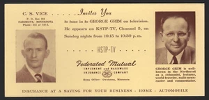 BLOTTER DE TINTA - FEDERATED MUTUAL., OWATONNA, MINNESOTA, GEORGE GRIM - Imagen 1 de 1