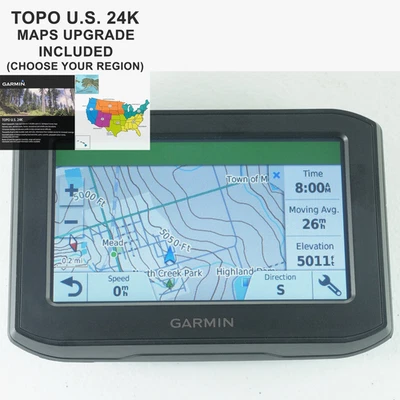 Garmin ZUMO 396 LMT-S GPS w/ Maps Upgrade TOPO U.S. 24K High Detail Topographic - Image 1 of 4