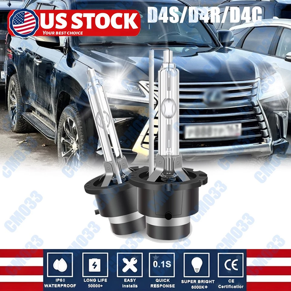2x Nuevo D4S Xenón HID Faros Bombillas 6000K Para Lexus Toyota OEM 42402 66440 Juego Foto 1 de 4