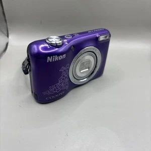 Cámara digital Nikon Coolpix L29 16,1 MP púrpura apuntar y disparar flash 5x - Imagen 1 de 10