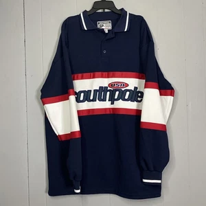 Vintage South Pole Rugby Long Sleeve 2XL Y2K RARE 26x35 - Picture 1 of 9