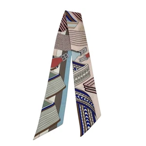 Hermes Twilly Sangles en Zigzag Multicolor Seidentuch ohne Karton gebraucht. - Bild 1 von 9