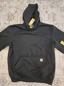Carhartt XL Men's Rain Defender Loose Fit Heavyweight Sweatshirt Black TS0615-M - Picture 1 of 5