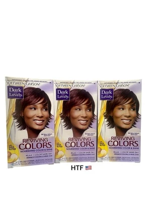 Lot of 3 SoftSheen Carson Dark & Lovely Reviving Colors #393 SPICY AUBURN - Image 1 of 3