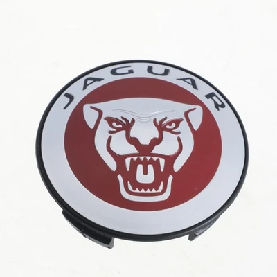 Insignia central rueda Jaguar genuina - logotipo rojo C2D47107 Foto 1 de 4