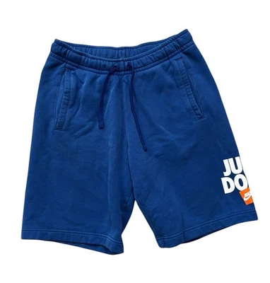 Pantalones Cortos Nike Para Hombre Talla Pequeña Azul Ropa Deportiva Just Do It Polar Pantalones Cortos Cómodos Informales Foto 1 de 4