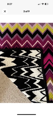 Missoni  for Target Chevron Reversible Throw Blanket Passione 50' x 60" - Image 1 of 2