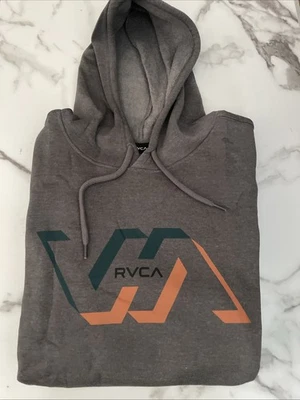 New RVCA Long Sleeve Hoodie Sweatshirt Mens Street Style Artist Design Size XL - Image 1 of 4