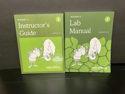 Noeo Science: Biology 2 Lot Grade 4-6 Instructor’s Guide & Lab Manual Homeschool - Image 1 of 4