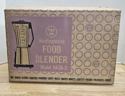 Licuadora de alimentos Westinghouse vintage modelo HA30-2, NOS, caja abierta Foto 1 de 4