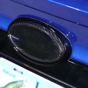Cubierta de anillo de superposición de emblema trasero de fibra de carbono real se adapta a Subaru WRX 2022-2024 - Imagen 1 de 11