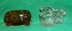 ALTES EAPG GLAS BOSTON SALZ PFEFFER KELLER CHIPPENDALE + BERNSTEIN BRAUN CAMBRIDGE VINTAGE - Bild 1 von 9