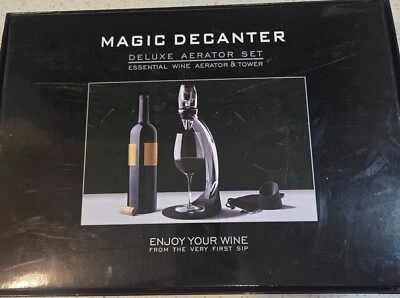 Juego de aireador Magic Decanter Deluxe, caja abierta, nuevo, nunca usado. Foto 1 de 3