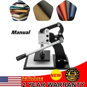 Black Hand Leather Mold Stamping Machine Manual Leather Mold Die Cutting Machine - Bild 1 von 18