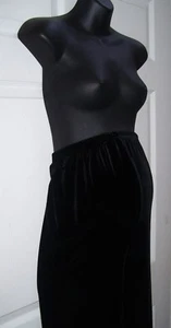 Pantalones de maternidad de terciopelo negro Baby & Me para mujer talla grande nuevos - Imagen 1 de 7