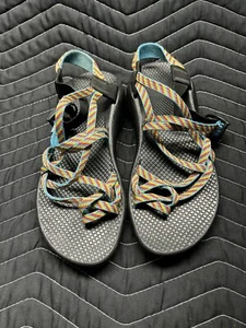 Chaco Cloud Z/X2 Sandals-Blue/Orange-Hiking/Outdoor -Women's Size 8 - Picture 1 of 4