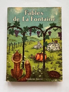 Fables de La Fontaine Book French 1961 Flammarion Jeunesse Vintage Hardcover - Imagen 1 de 20
