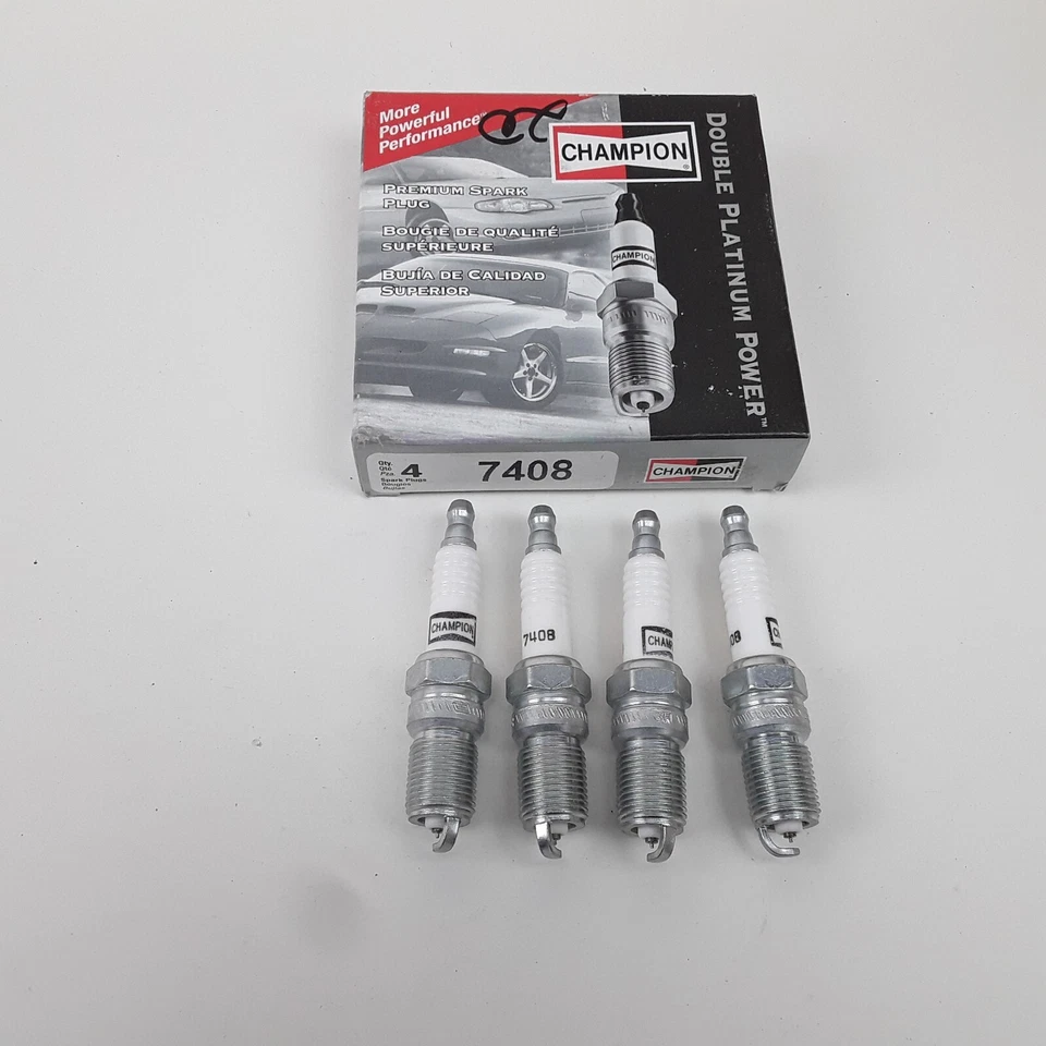 Double Platinum Spark Plug Fits Ford Mercury Mazda Oldsmobile Buick 1974-2003 - Image 1 of 3