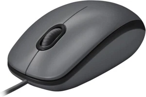 Logitech - M100 ratón óptico ambidiestro con cable para PC - Imagen 1 de 4