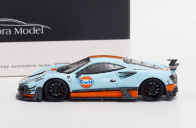 Aurora 1:64 Blue F8xx Tributo Mansory Sport Diecast Metal Car Gift - Image 1 of 4