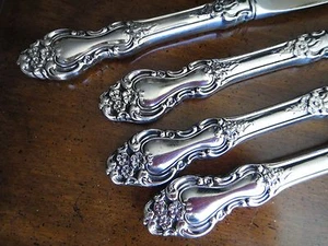 4 cuchillos Reed & Barton cuchillo marcado Mirrorstele - Imagen 1 de 2