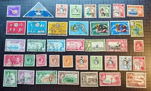 Jamaica. Scott's #s 103...235. Usado. Lote de 39. Tienda de sellos de sal. - Imagen 1 de 3