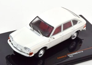 Modellino auto VW 411 LE, bianco, 1970 IXO CLC522N 1:43 nuovo scatola originale con vetrina - Foto 1 di 4