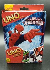 2015 Mattel UNO Marvel "Ultimate Spider-Man" Juego de Cartas de Hojalata Coleccionista - Nuevo - Imagen 1 de 24