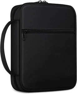 Protective Bible Cover Carrying Book Case Church Bag Bible with Handle -Black - Picture 1 of 7