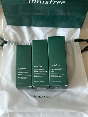 Innisfree Té Verde Coreano Cosmético Cuidado de la Piel Cuidado Facial Set de Regalo - 3 piezas Foto 1 de 4