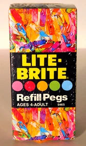 Vtg. Original Hasbro Lite-Brite 1979 Refill Pegs 240 Count #5465 Sealed NOS - Picture 1 of 3