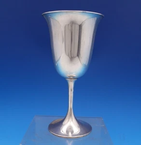 Moezik Sterling Silver Water Goblet w/ Gold Washed Interior #291 6 7/8" (#8115) - Picture 1 of 7