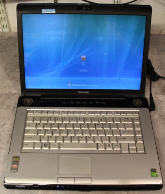 Toshiba Satellite A215 Parts Booted 250GB HDD Wiped 2GB Ram Turion X2@1.80GHz - Image 1 of 4
