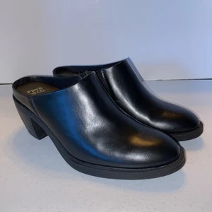 Frye & Co Phinea Black Leather Mules Slip On Booties Women’s 8 - Picture 1 of 11