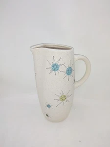 Franziskaner Steingut Atomic Starburst Mid Century 10" großer Krug - Bild 1 von 6