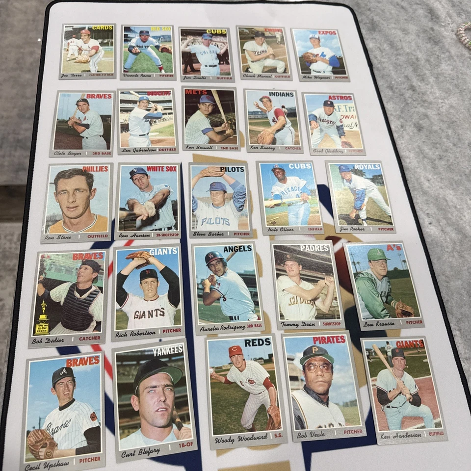 Lote de tarjetas de béisbol Topps 1970 - 25 diferentes Foto 1 de 3