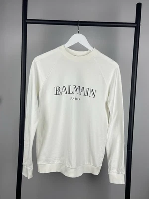 Moletom Balmain Paris Feminino Branco tamanho 38 (P-M) - Imagem 1 de 4