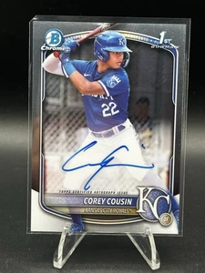 Corey Cousin 2025 Bowman Chrome 1st Rookie RC en tarjeta automática #CPA-CCO Royals - Imagen 1 de 2