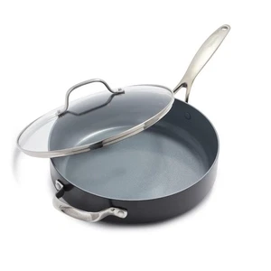 GreenPan Valencia Pro Hard Anodized Healthy Ceramic Nonstick 4.5QT Saute, Jumbo - Picture 1 of 7